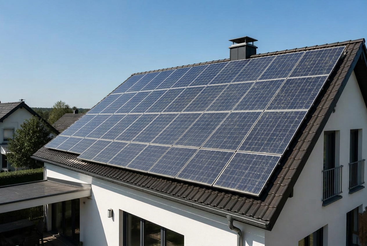 Solaranlagenreinigung – vor der Reinigung